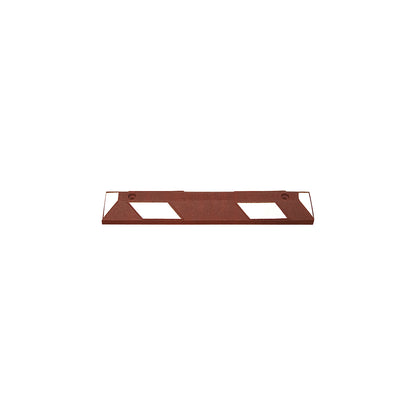 Park-AID® wheel stop, LxWxH 900 x 150 x 100 mm, red brown / white.