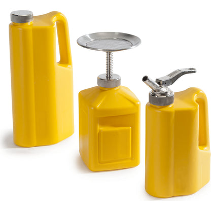 PE safety container, with screw on lid, capacity 2 l.