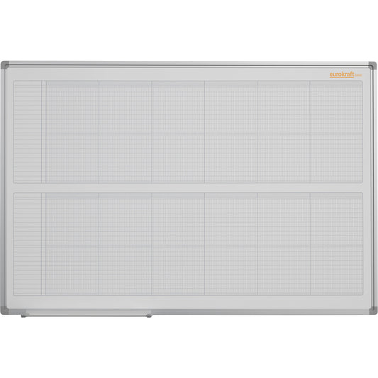 Yearly planner, neutral, with 365 day divisions, WxH 1200 x 900 mm.