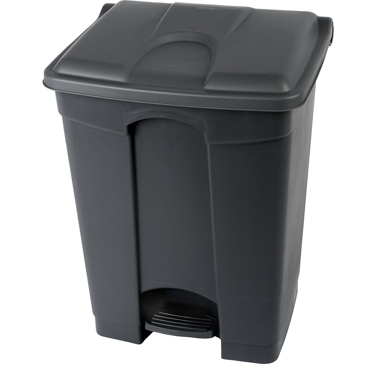 Waste collector with pedal, made of recycled material, antibacterial, capacity 70 l, HxWxD 673 x 420 x 495 mm, black.