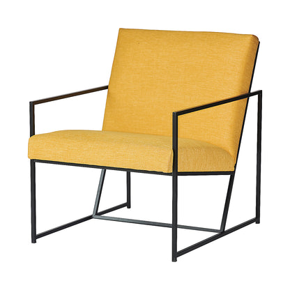 STYLE armchair, black frame, yellow.
