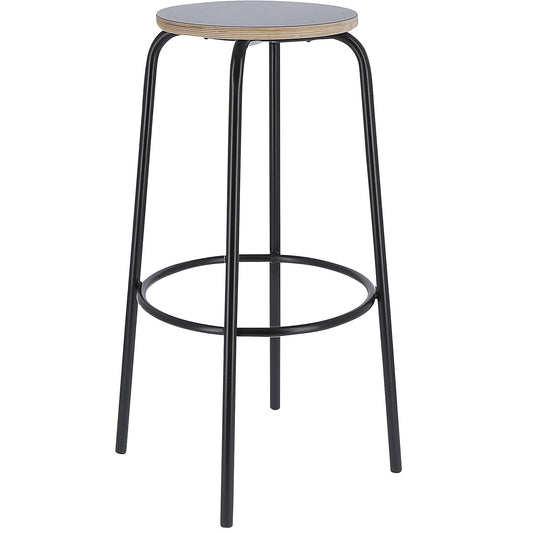 PARIS bar stool, seat height 750 mm, black.