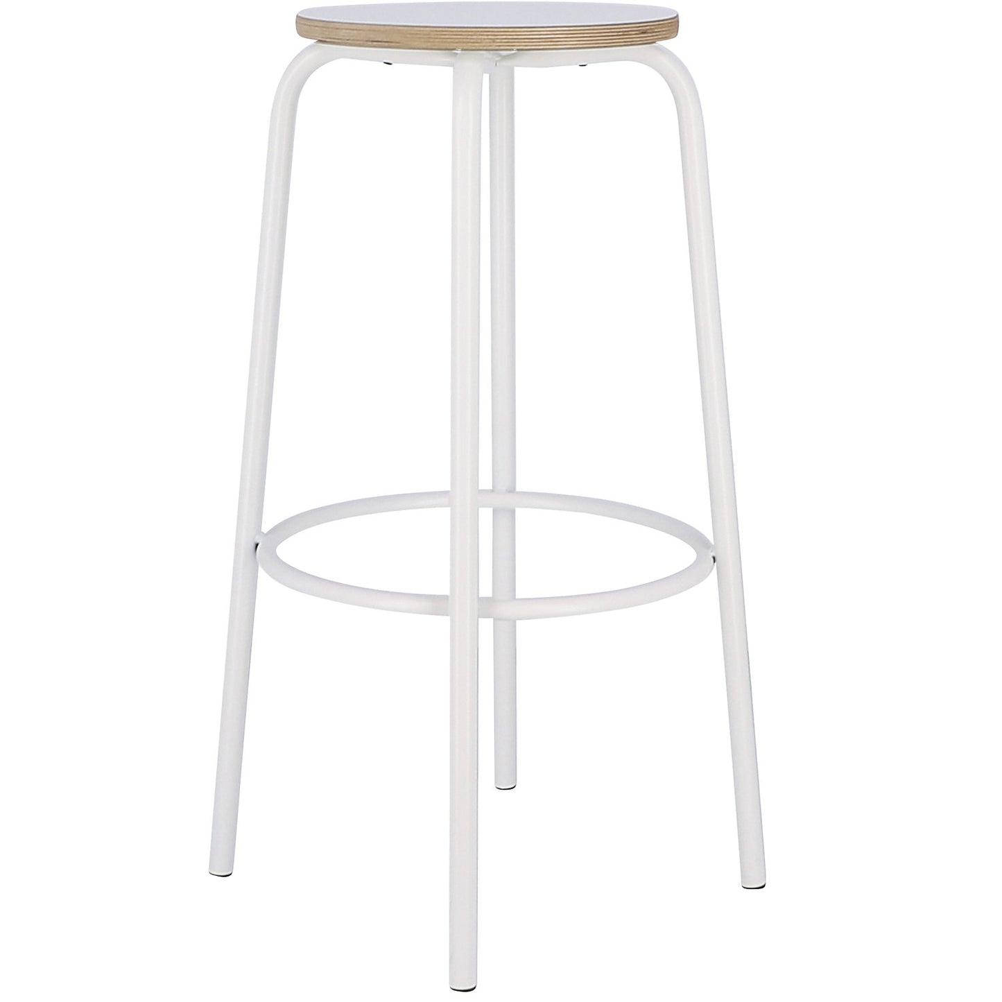 PARIS bar stool, seat height 750 mm, white.