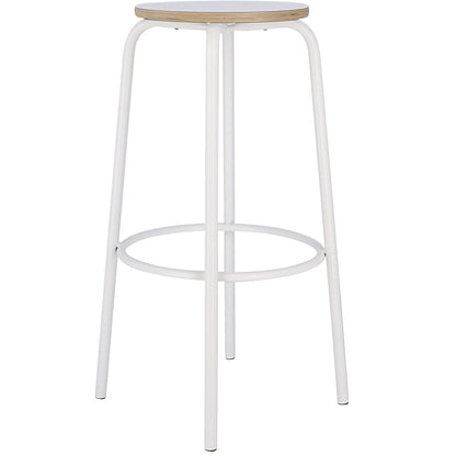PARIS bar stool, seat height 750 mm, white.