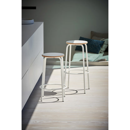 PARIS bar stool, seat height 750 mm, white.