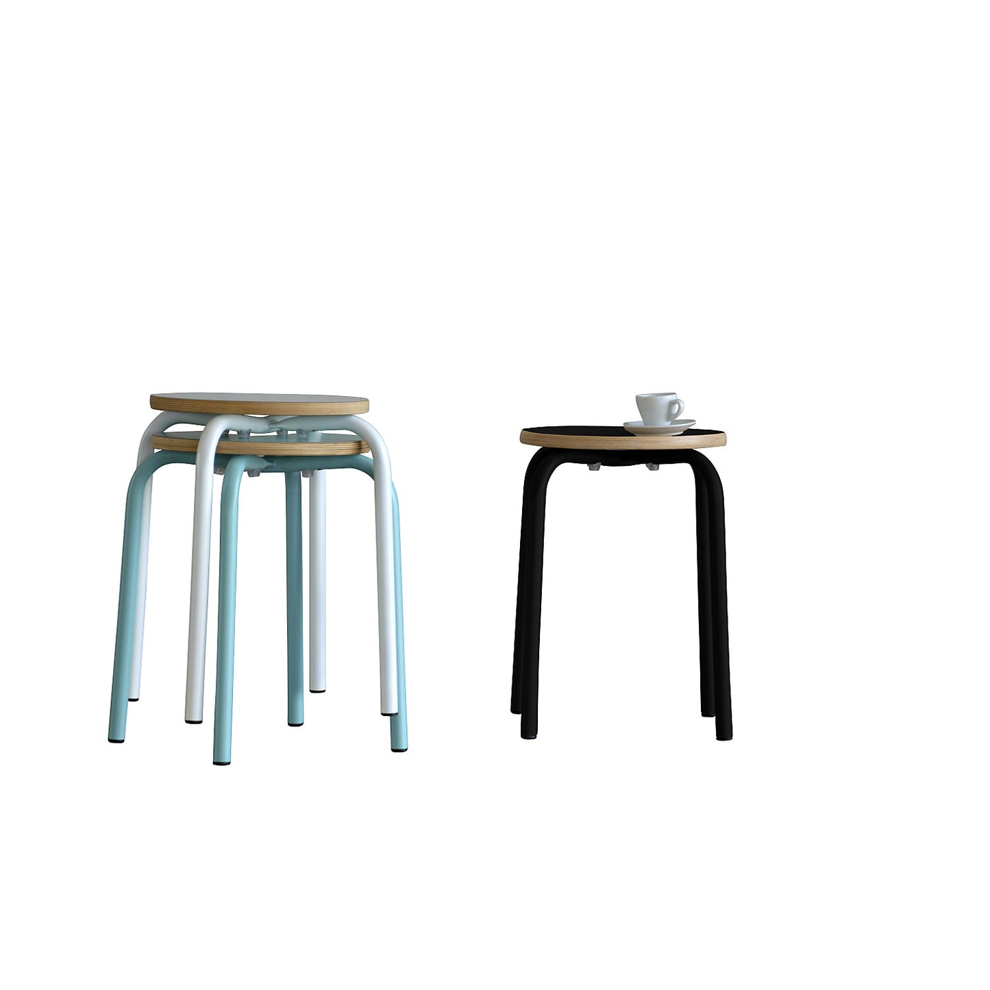 PARIS stool, seat height 460 mm, turquoise.