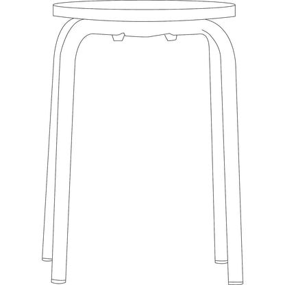 PARIS stool, seat height 460 mm, black.
