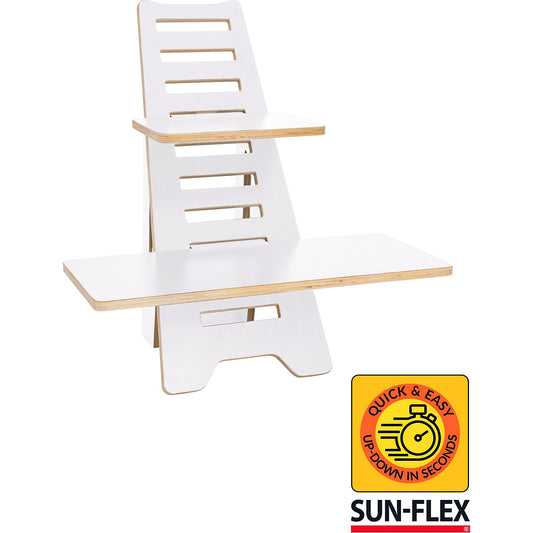 Laptop stand Sun-Flex Easydesk Rise, wood, white.