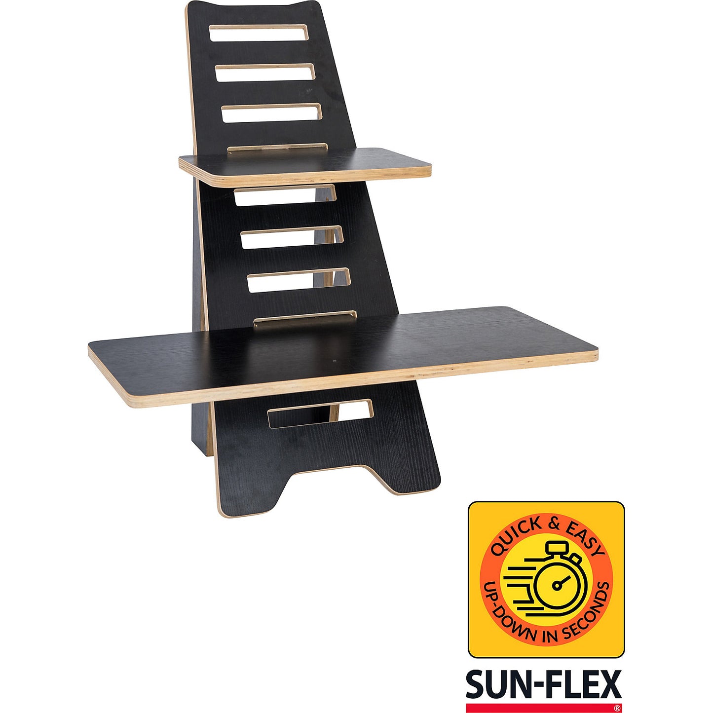 Laptop stand Sun-Flex Easydesk Rise, wood, black.