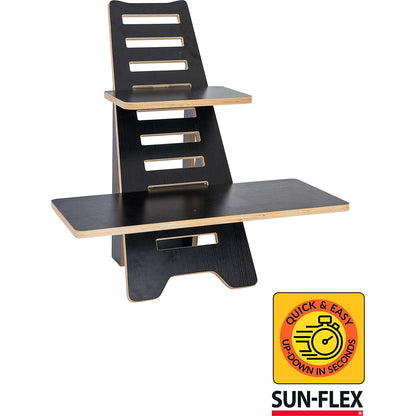 Laptop stand Sun-Flex Easydesk Rise, wood, black.
