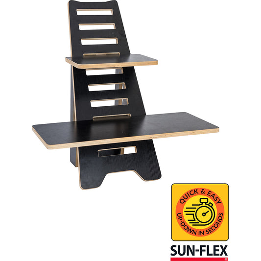 Laptop stand Sun-Flex Easydesk Rise, wood, black.