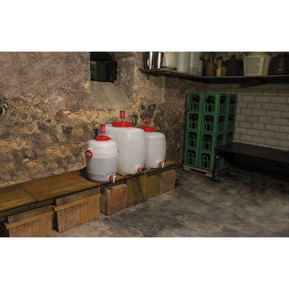 Round drum, capacity 10 l, 1+ items.