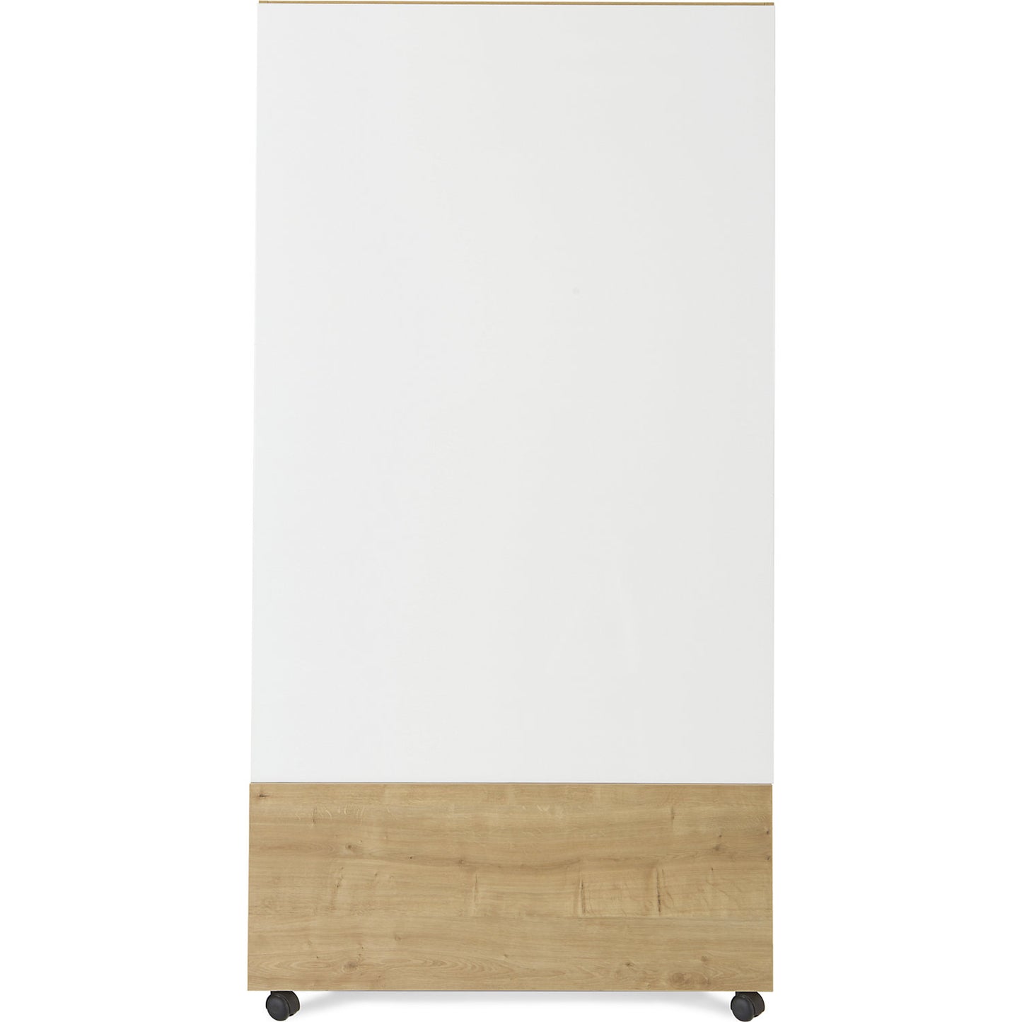 NATURAL mobile whiteboard, BASIC version - sheet steel, painted, board WxH 1000 x 1500 mm.