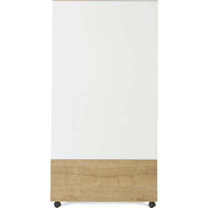NATURAL mobile whiteboard, BASIC version - sheet steel, painted, board WxH 1000 x 1500 mm.