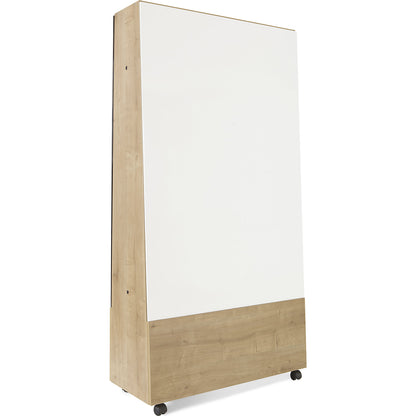 NATURAL mobile whiteboard, BASIC version - sheet steel, painted, board WxH 1000 x 1500 mm.