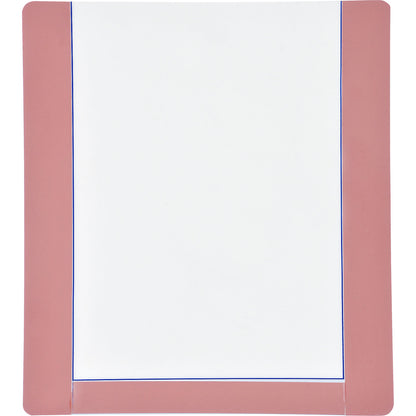 Floor marking pouch, with adhesive strips, pack of 10, A4, blue frame.