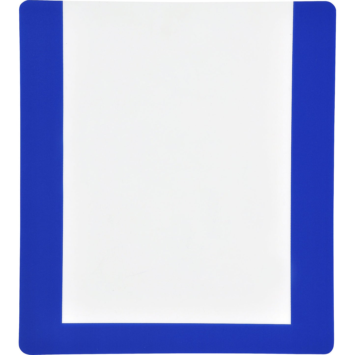 Floor marking pouch, with adhesive strips, pack of 10, A4, blue frame.