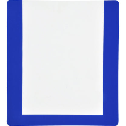 Floor marking pouch, with adhesive strips, pack of 10, A4, blue frame.