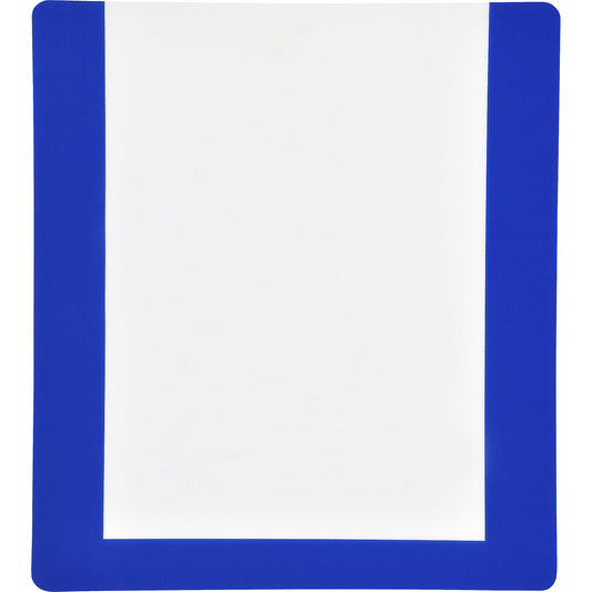 Floor marking pouch, with adhesive strips, pack of 10, A4, blue frame.