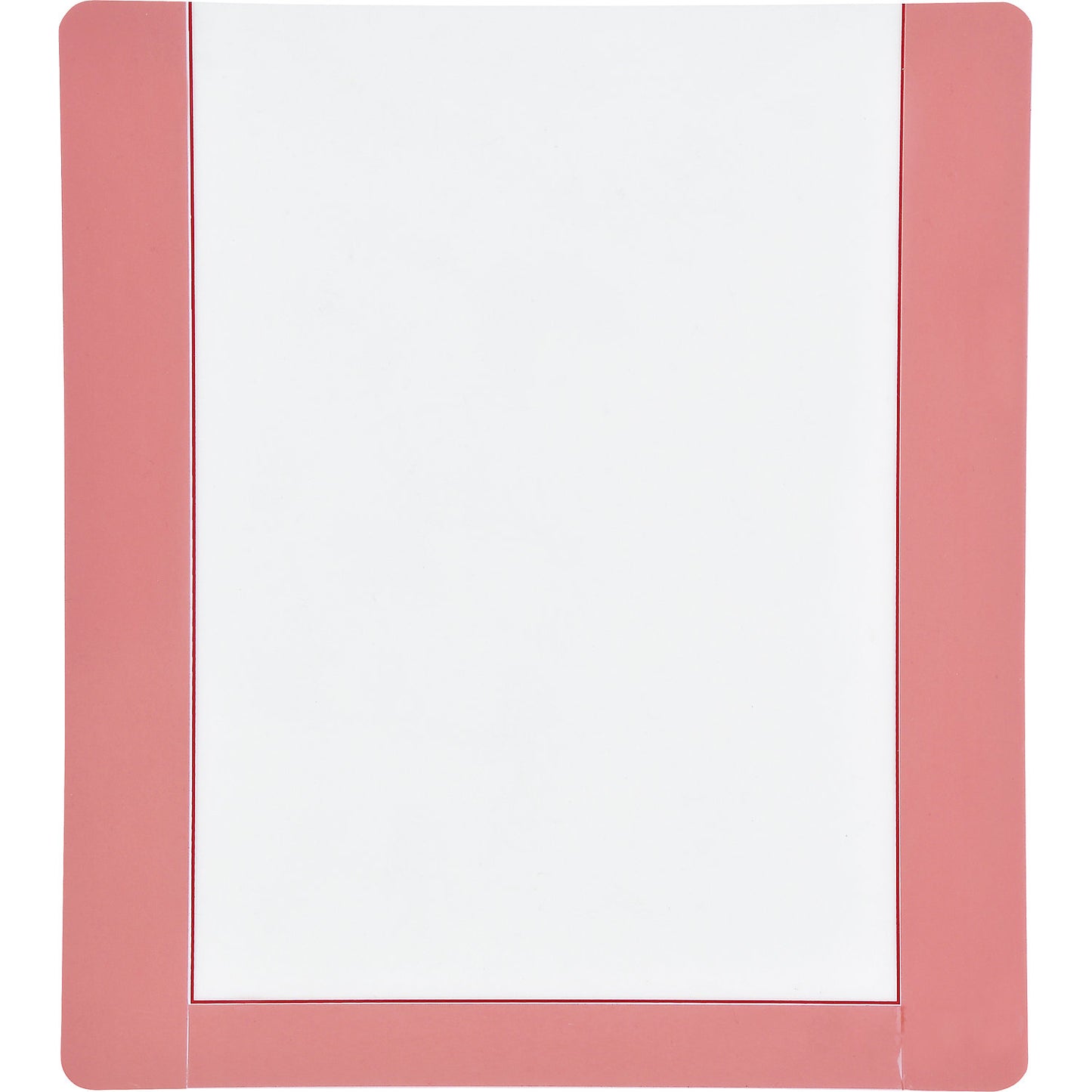 Floor marking pouch, with adhesive strips, pack of 10, A4, red frame.