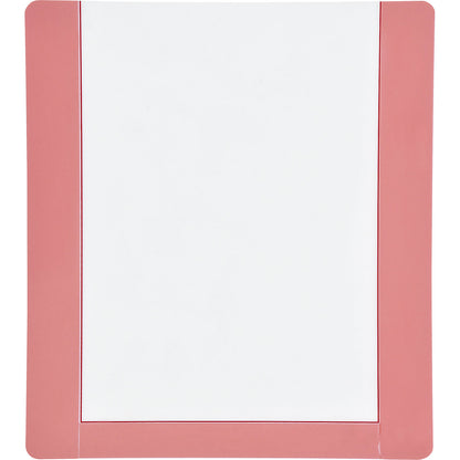 Floor marking pouch, with adhesive strips, pack of 10, A4, red frame.