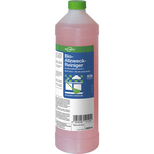 Organic all-purpose cleaner, pack of 10 x 1 l bottles, 5 x PET spray bottle + 5 x refill.