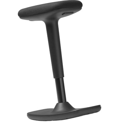 TO-SWIFT sitting/standing stool, height adjustable 500 - 750 mm, black.