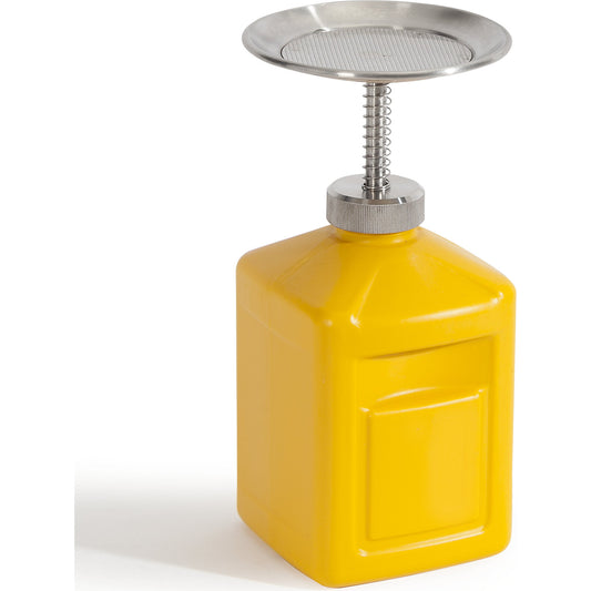 Plunger can, yellow polyethylene, capacity 1 l.