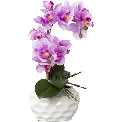 Phalaenopsis, real touch, height 330 mm, pack of 6, ceramic pot, orchid.