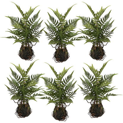 Fern in a bale, pack of 6, height 380 mm, green.