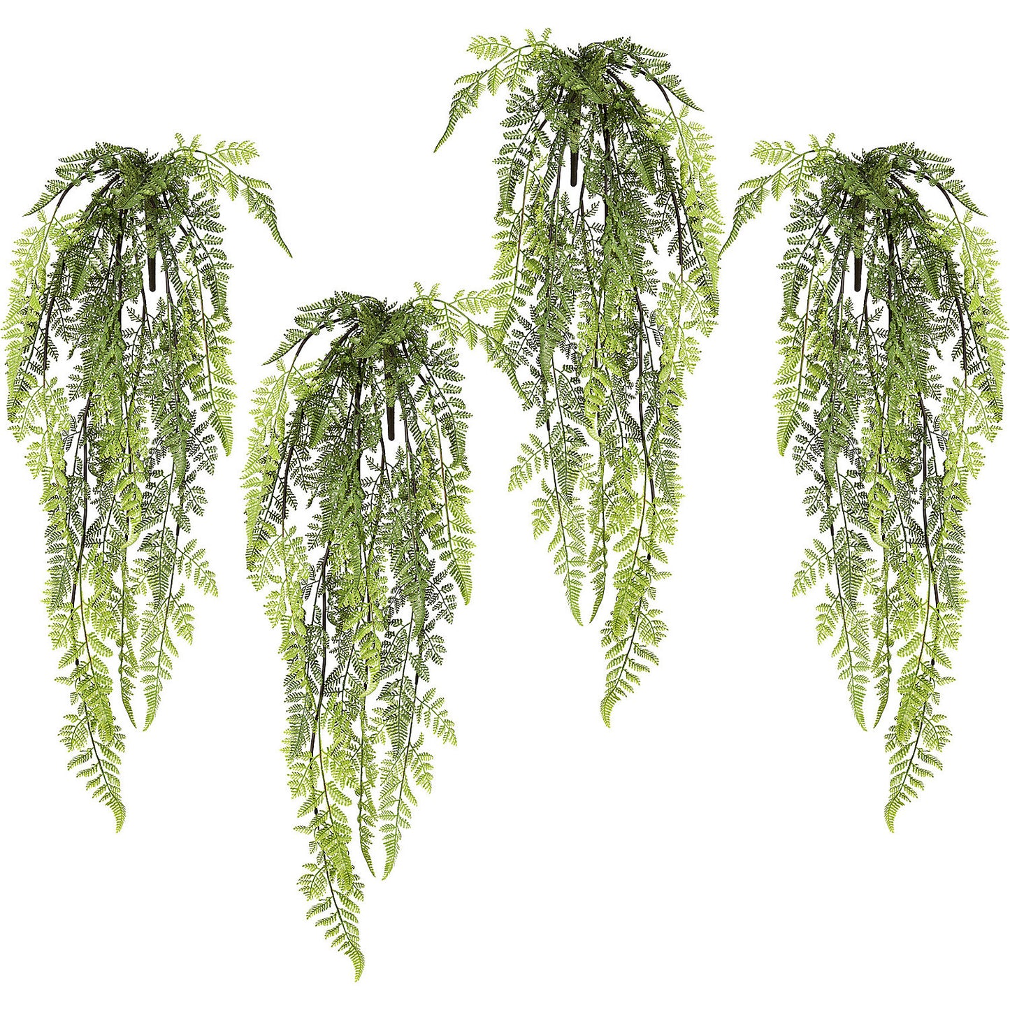 Fern hanging bush, pack of 4, length 840 mm, green.