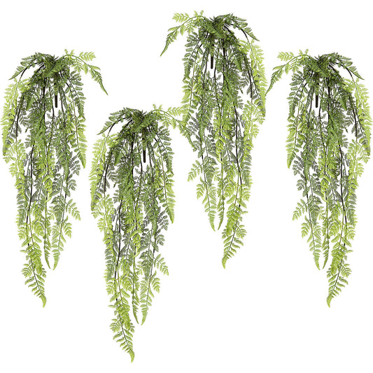 Fern hanging bush, pack of 4, length 840 mm, green.
