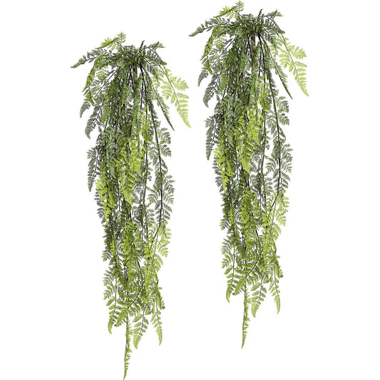Fern hanging bush, pack of 2, length 1140 mm, green.