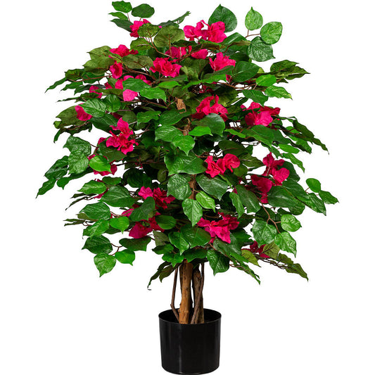 Bougainvillea, UV-resistant, height approx. 1000 mm, cerise flowers.