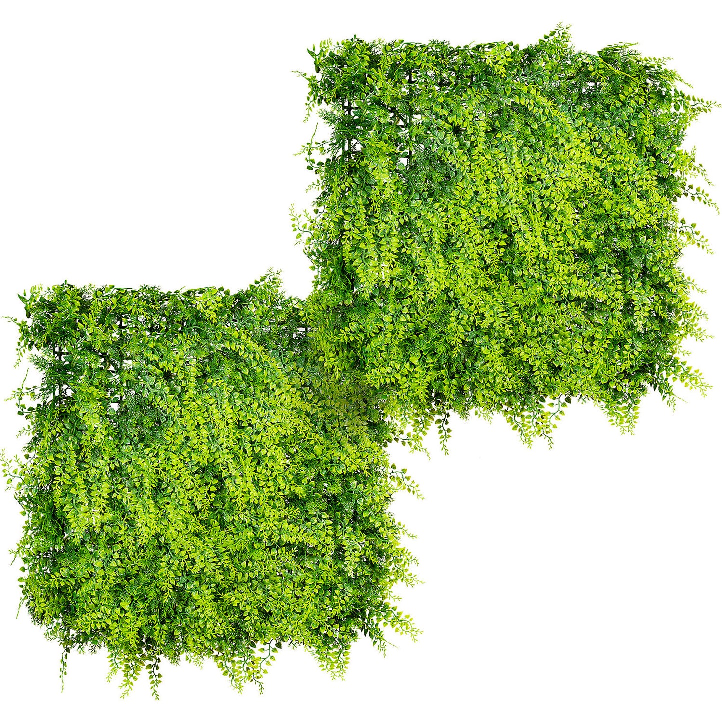 Fern leaf mat, pack of 2, LxWxD 500 x 500 x 70 mm, UV resistant, plastic.