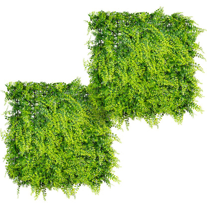 Fern leaf mat, pack of 2, LxWxD 500 x 500 x 70 mm, UV resistant, plastic.
