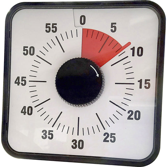 Meeting timer, HxWxD 195 x 195 x 32 mm, black.