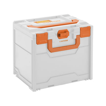 Li-SAFE modular fire protection box for rechargeable batteries, for storage and transport, model 3-S, LxWxH 400 x 300 x 340 mm.