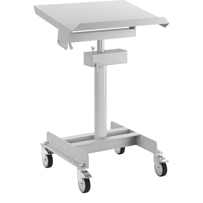 ESD material stand, pneumatic fall arrest, height adjustment range 720 - 1070 mm.