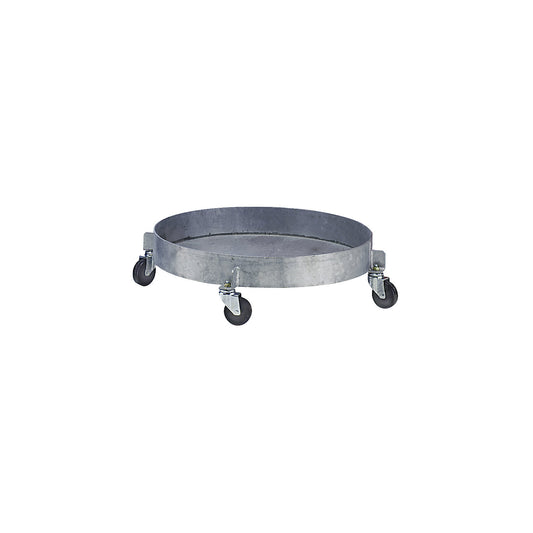 ESD drum dolly, sump tray with leakproof welding, hot dip galvanised, inside Ø 610 mm.
