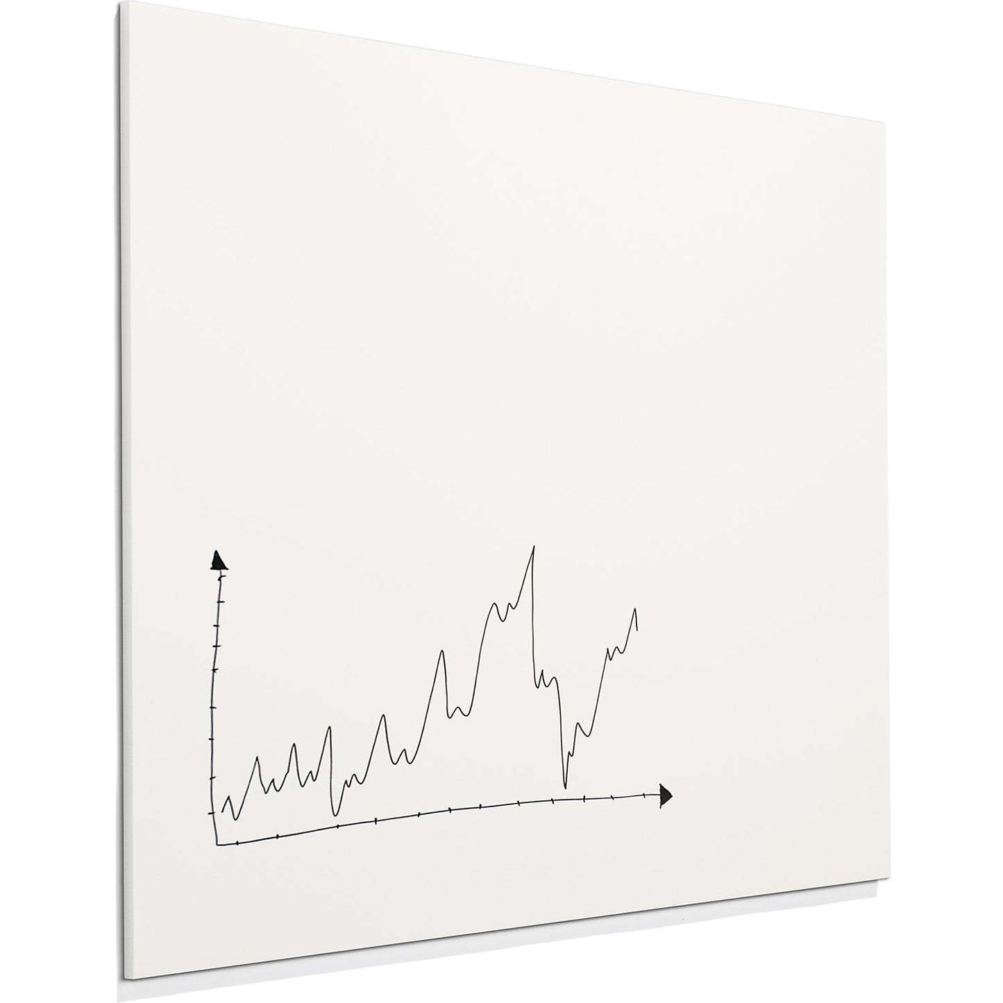 SHARP whiteboard, frameless, with straight corners, WxH 2180 x 1180 mm, brown.