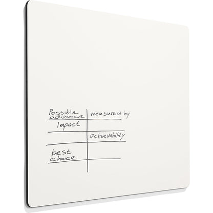 CURVE whiteboard, frameless, with rounded corners, WxH 1480 x 980 mm, white.