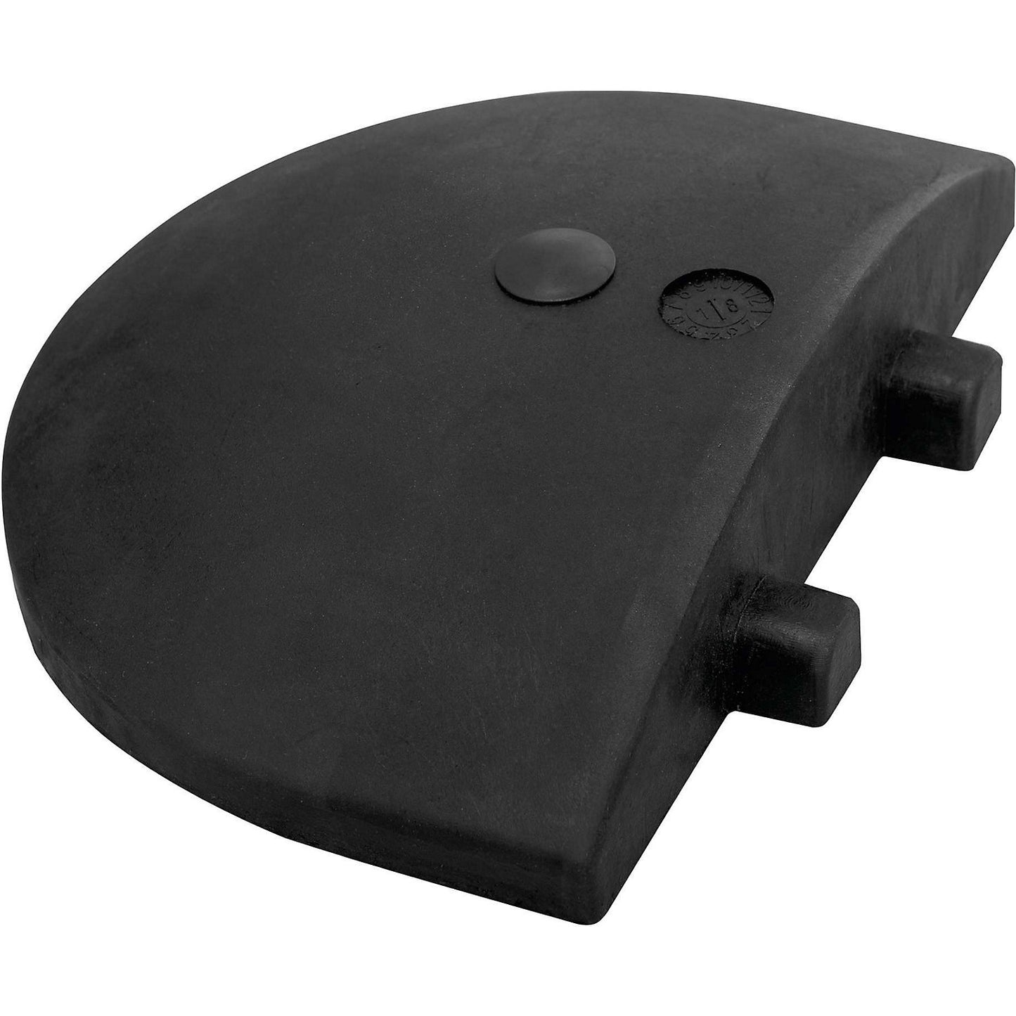 End cap, black, for speed limit 5 km/h.