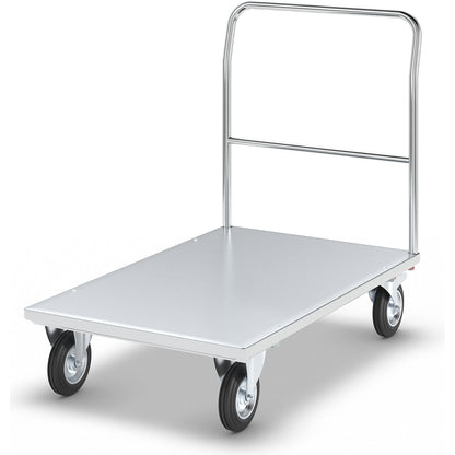 Platform truck, zinc plated, ESD model, shelves LxW 1250 x 800 mm.