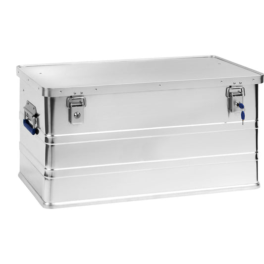 Aluminium box, capacity 93 l, LxWxH 775 x 385 x 375 mm.