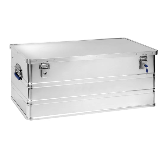 Aluminium box, capacity 142 l, LxWxH 895 x 495 x 375 mm.
