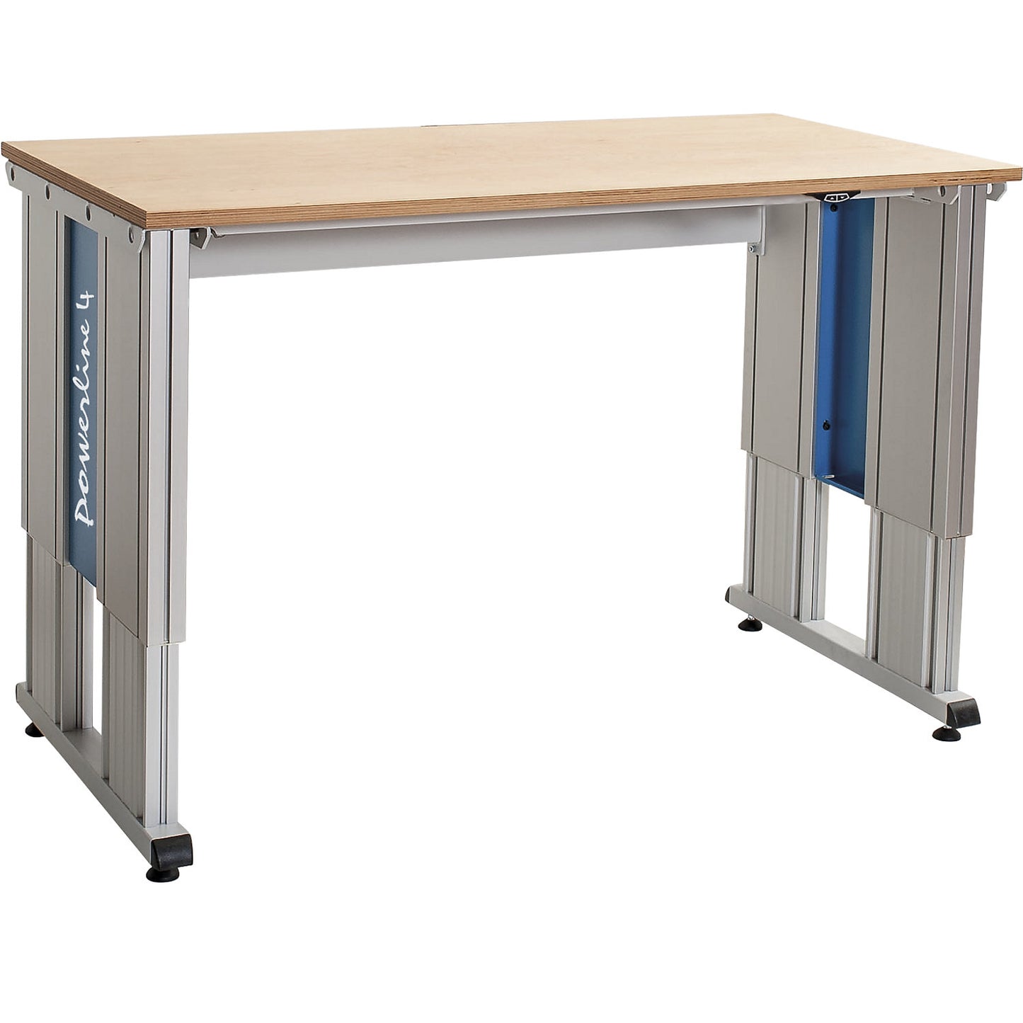 Heavy duty table, electrically height adjustable, height 745 - 1195 mm, beech multiplex worktop, WxD 1500 x 900 mm.