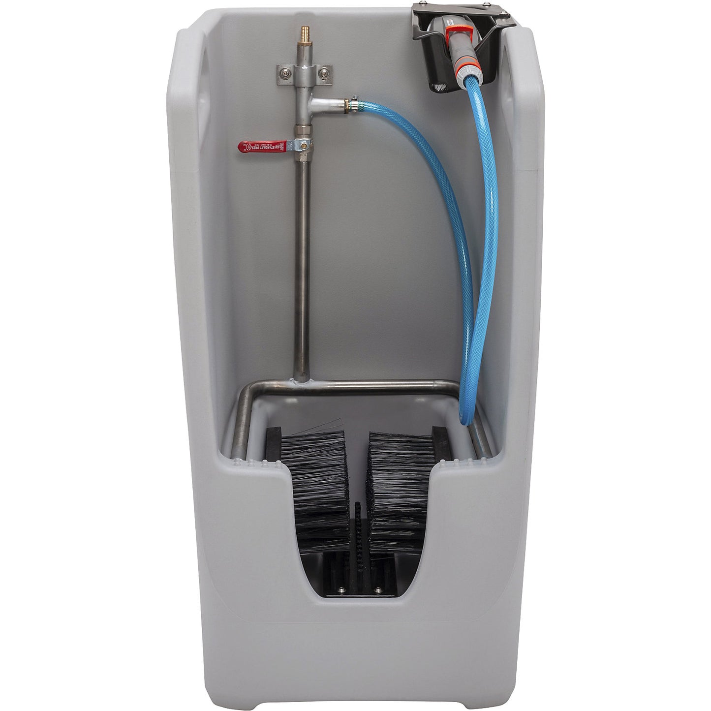PREMIUM PE boot cleaner, with collection trough, LxWxH 530 x 490 x 880 mm.