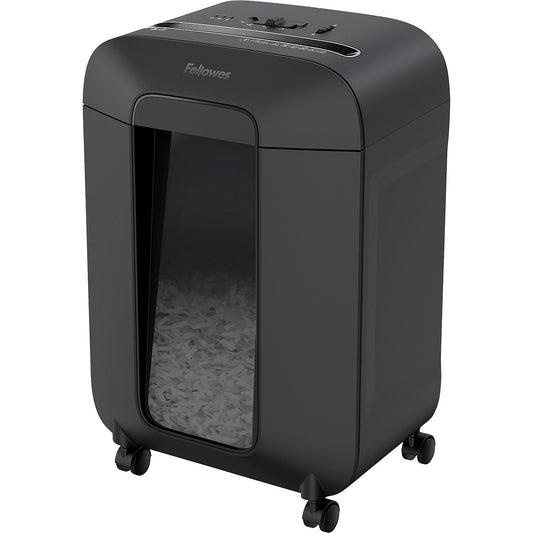 Powershred® LX85 document shredder, particles 4 x 40 mm, 12 sheets, black.