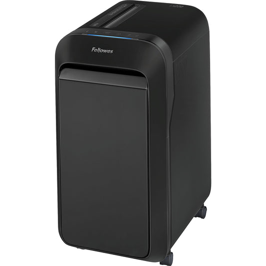 Powershred® LX220 document shredder, particles 4 x 12 mm, 20 sheets, black.